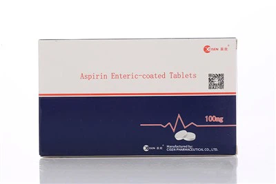 Comprimidos com revestimento entérico de aspirina